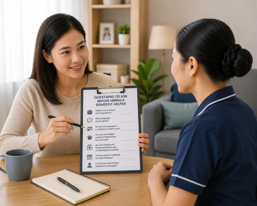 Questions to Ask Before Hiring a Domestic Helper